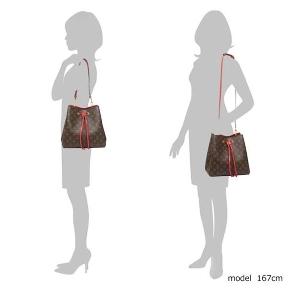 Louis Vuitton Shoulder Bag Neonoe Monogram Red - Picture 4 of 8